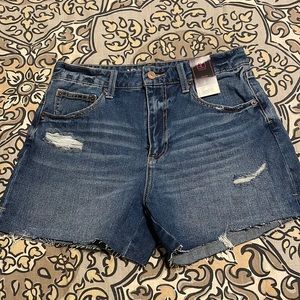 No Boundaries High Rise Destructed Jean Shorts